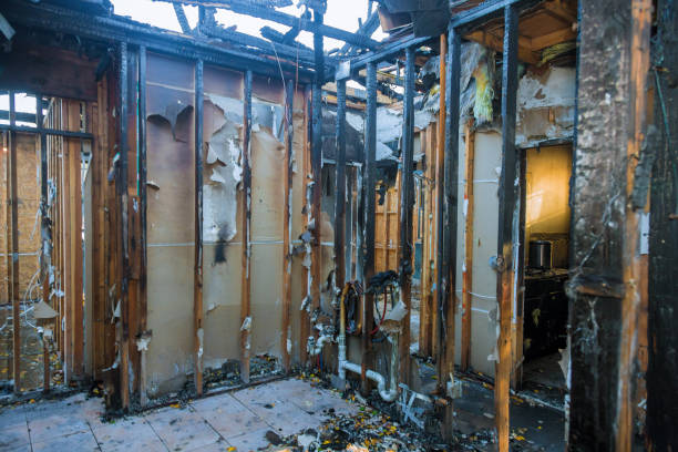 Professional Fire Damage Removal technician working in Oakland, TN
